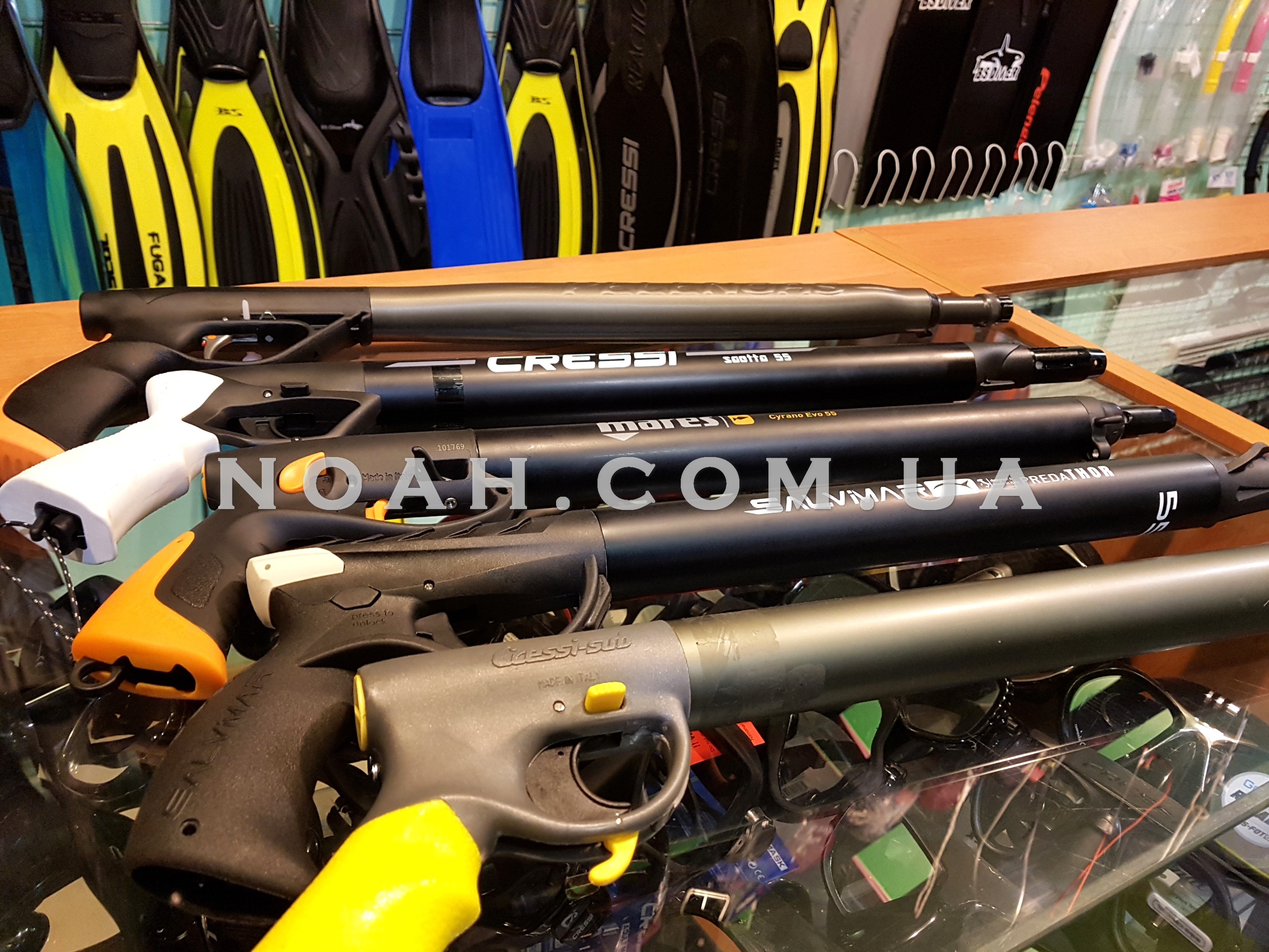 Ружья для подводной охоты в магазине Ной