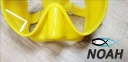 Маска Verus F1 DUO Yellow для плавания, желтая 3