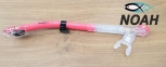Трубка Marlin Dry Duo для плавания двухклапанная, розовая 0