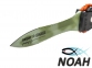 Нож SARGAN Сталкер-Стропорез Z1 с покрытием зеленый камуфляж для подводной охоты 3