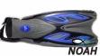 Ласты с открытой пяткой Zelart ZP-453 для плавания, цвет синий 0