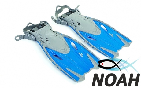 Ласты детские с открытой пяткой Zelart ZP-452 для плавания, цвет синий