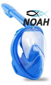 Полнолицевая детская маска Verus Free Breath KID для плавания, синий