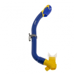Детская  трубка Marlin Joy для плавания, сине-желтая