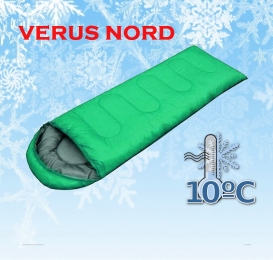 Спальный мешок универсальный Verus Nord Green до - 10°C 