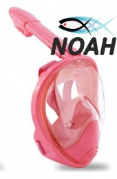 Полнолицевая детская маска Verus Free Breath KID для плавания, розовая