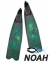 Ласты Seac Sub Motus с пластиковыми лопастями для подводной охоты, зеленые